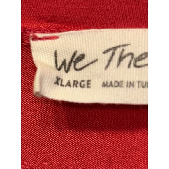 We The Free Womens XL Shirt Long Sleeve Hot Pink Oversize V Neck Athleisure - Picture 8 of 12